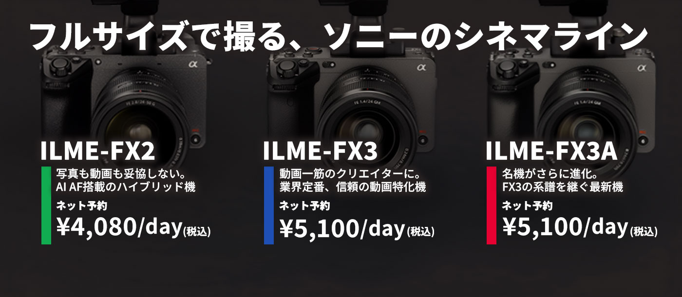 フルサイズで撮る、ソニーのシネマライン