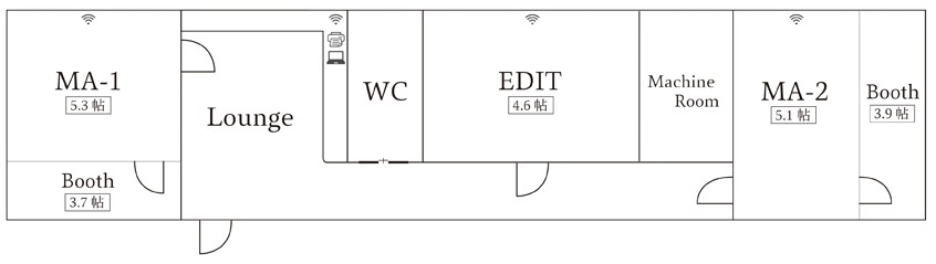 魚勘ビル3Fフロアマップ