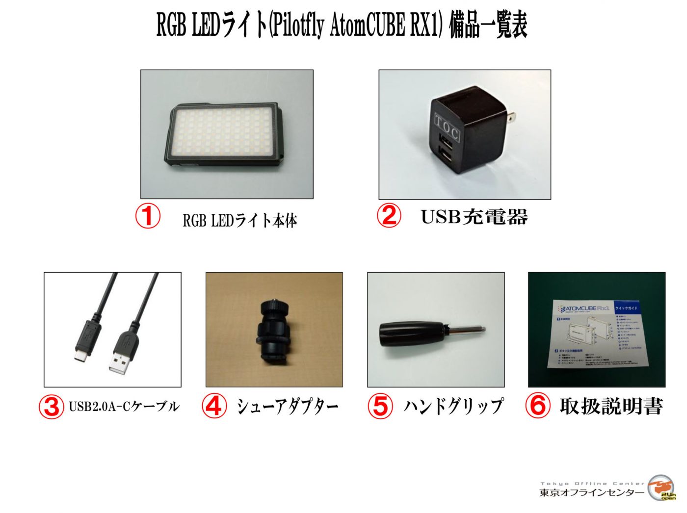 AtomCUBE Pocket RX1 LEDライト