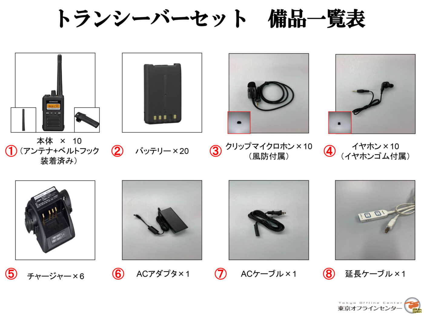 トランシーバー10台セット ケンウッド Tcp D551 デジタイズから機材レンタルなどオフライン編集の総合vtr 東京オフラインセンター